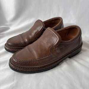 Fluchos Artesanos Leather Moccasin Shoes Men's 9 / 42 Brown Loafers Comfort